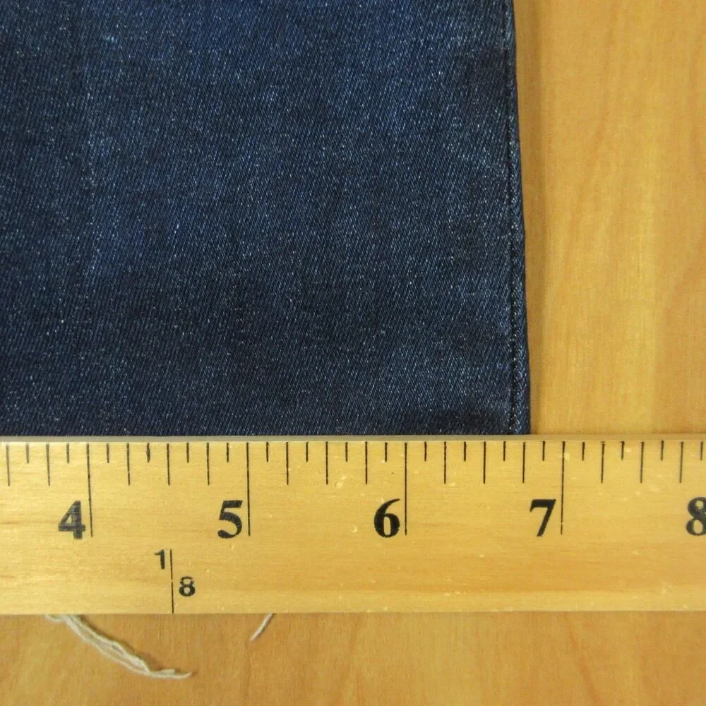 FRAME Le High Rise‎ Straight Leg Jeans Size 25 Sanctuary Dark Blue Denim Raw Hem